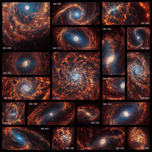 PHANGS Image Mosaic - NIRCam and MIRI (James Webb Space Telescope)