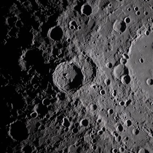 Shadows Across Vavilov Crater – Artemis II