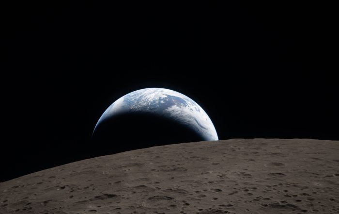 Earthset Over the Moon – Artemis II - Space Art Studio Earthset Over the Moon – Artemis II