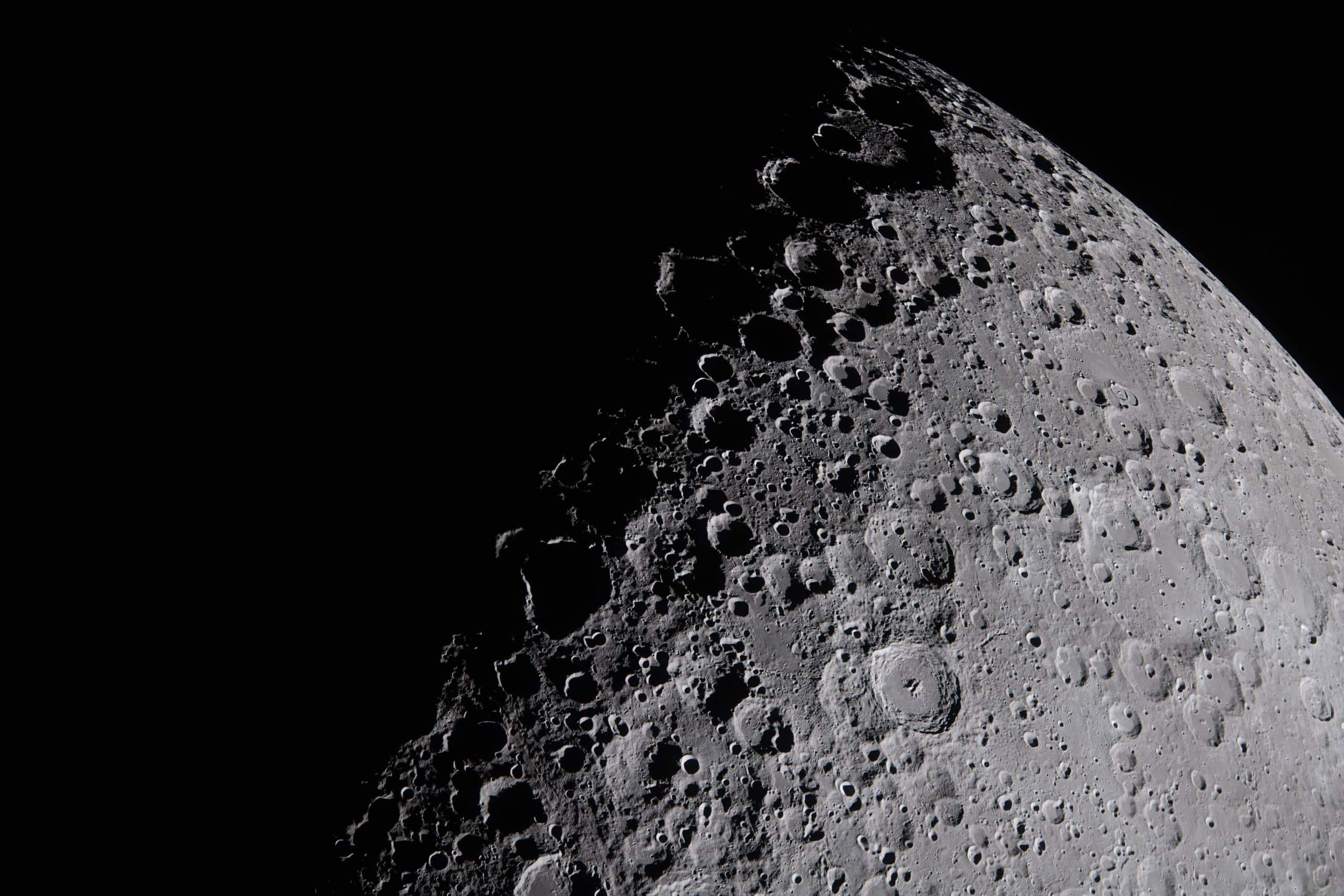 Shadows at the Edge of Lunar Day - Artemis II